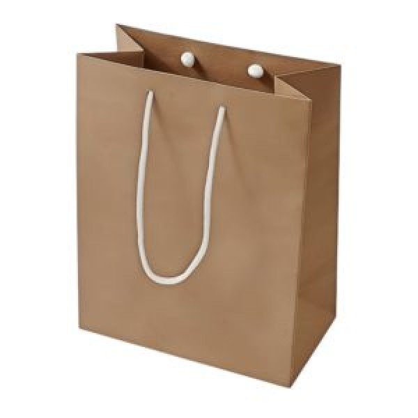 263127 Пакет подарунковий крафт M "Brown" 18*23*10см