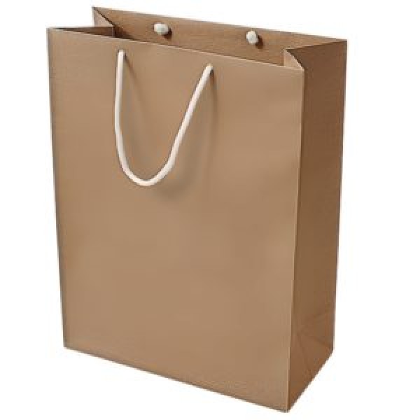263128 Пакет подарунковий крафт XL "Brown" 33*45*14см