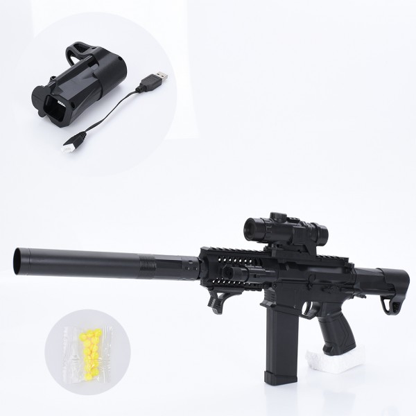 246178 Автомат 2036-1 61см, акум, пластикові кулі, лазер, USBзарядне, у пакеті, 21-45-5см