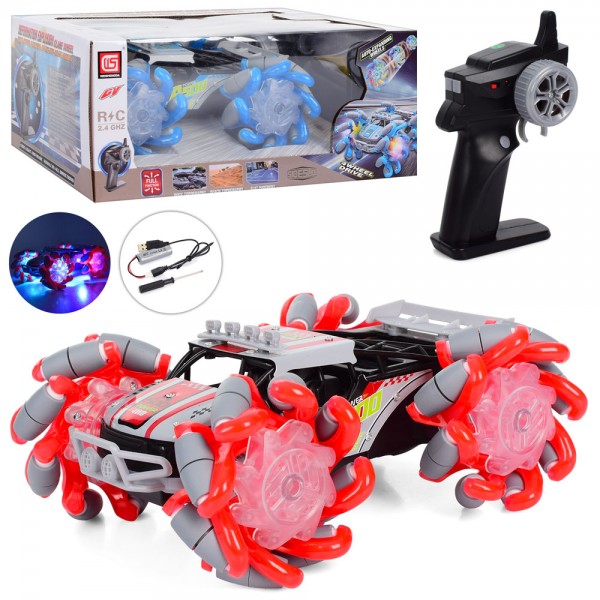 147312 Джип CV-A500 радіокер.2,4 G, акум., USB, трансф. колеса, 2 кольори, муз., світло, кор., 32-20-13 см.