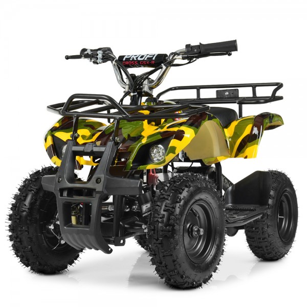 122822 Квадроцикл HB-EATV800N-13 V3 мотор 800W, 3 акум. 12A/12V, до 20 км/год., до 65 кг., жовтий камуфляж.