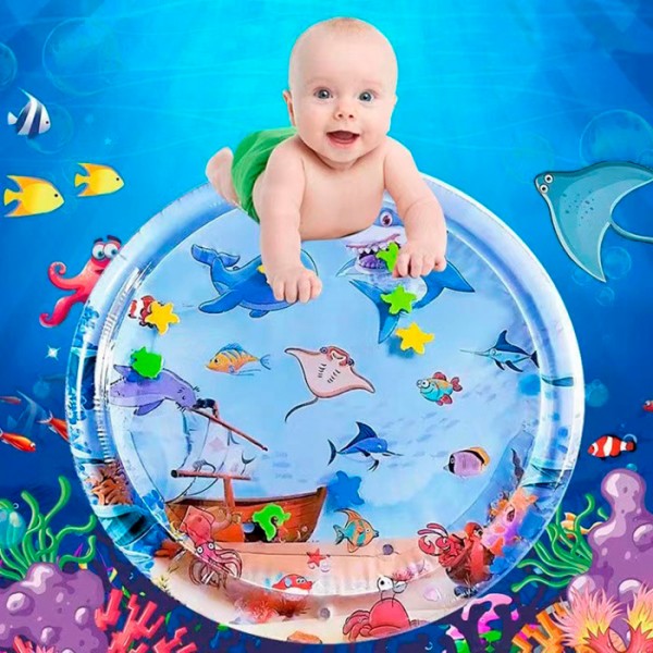 247907 Килимок для немовлятиYS-100.97см, мор. мешкі,надув.килим,вод,у пакеті.21-22-1см