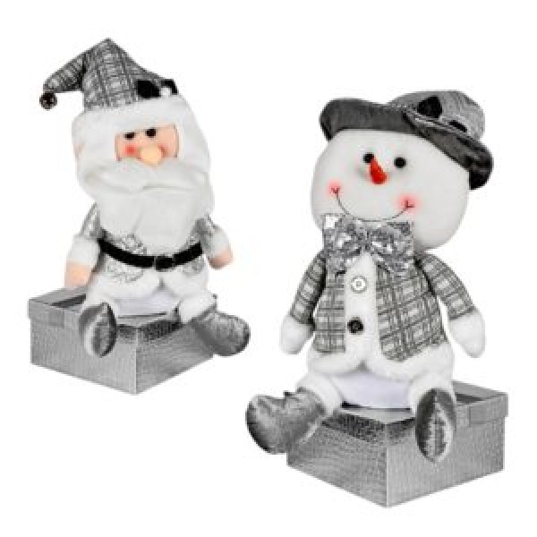 256716 Фігура новорічна "Santa Snowman" 52см R96537