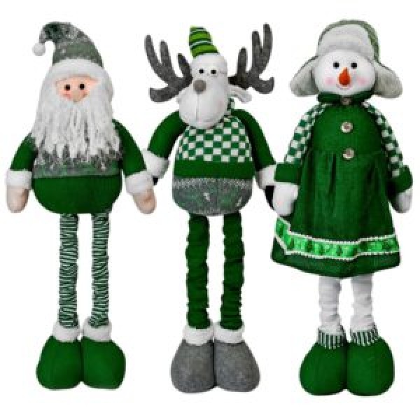 256722 Фігура новорічна "Santa&Co" 49-97см (ноги-телескоп) M17289