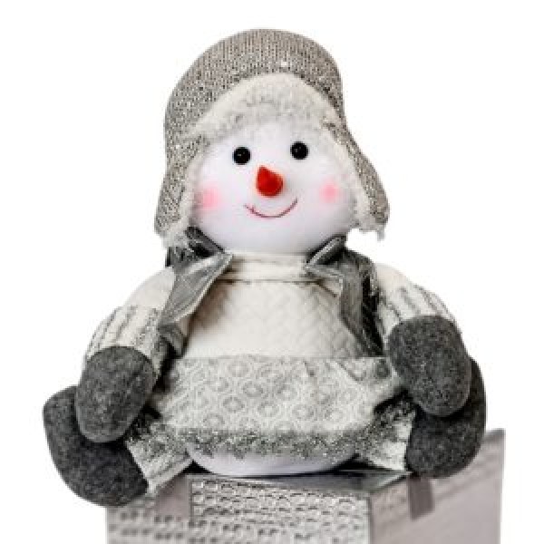 256727 Фігура новорічна "Snowman" 25см M17250-A