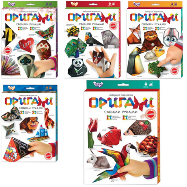 6167 Набір для творчості "Оригами", Ор-01-01,02,03,04,05