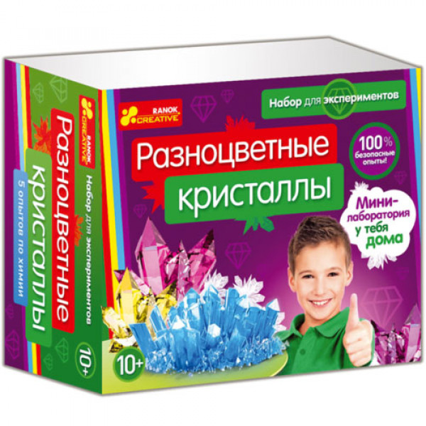 16149 0308-1 Набір для експериментів "Різнокольорові кристали" 12115010Р