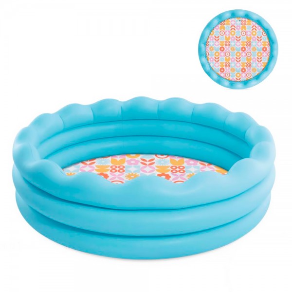 246585 Басейн дитячий 56191 надувний, 168х46см, 575л, вік 3+, 2 повітряні камери, в кор.