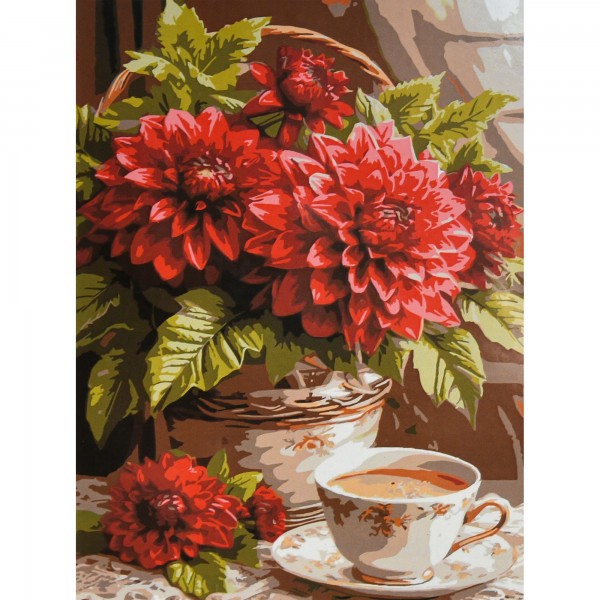 249902 Картина за номерами Strateg Ранкова кава 30х40 (SS-1335)