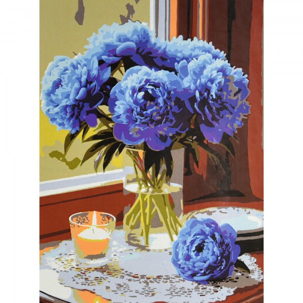 249903 Картина за номерами Strateg Блакитна гармонія 30х40 (SS-1340)