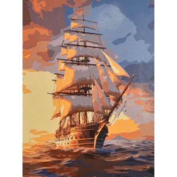 249907 Картина за номерами Strateg Назустріч горизонту 30х40 (SS-1371)