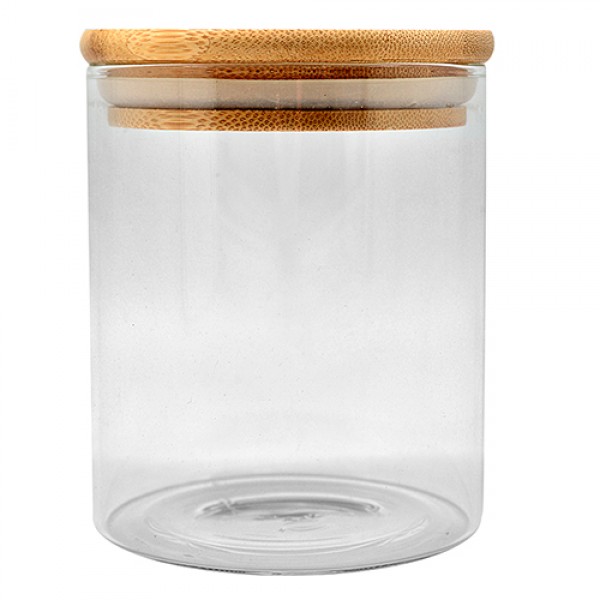 224077 Банка з бамбуковою кришкою 900мл 10*12см R10871-12