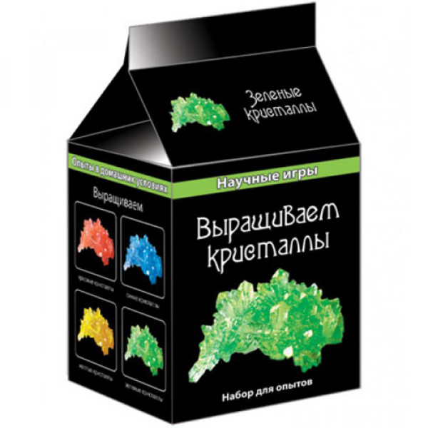 16516 0340 Наукові ігри міні "Вирощуємо кристали" (зелені) 12116006Р