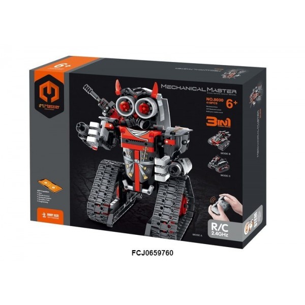 261893 Конструктор 8030 3в1 робот/транспорт, р/к 2,4GHz, акум, 432 дет, USB, кор.,31-23-6,5 см.