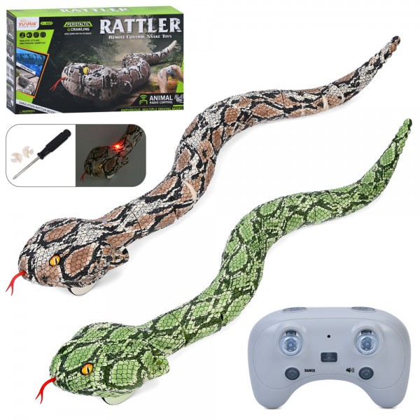 246157 Тварина SM30S  р/к2,4G, змія, 63см, звук, світло, їздить, плаває, 2 кольори, на бат-ці, в кор-ці