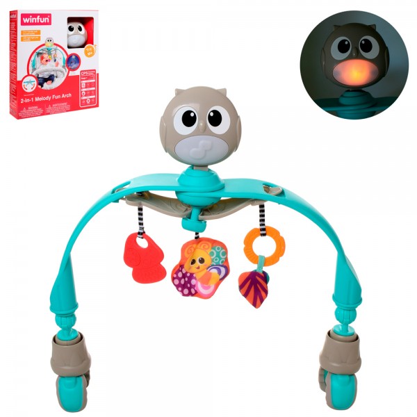 82532 Підвіска 0865-NL на ліжечко/візок, підвіски 3 шт., світло, муз., бат., кор., ,28-31-7 см.