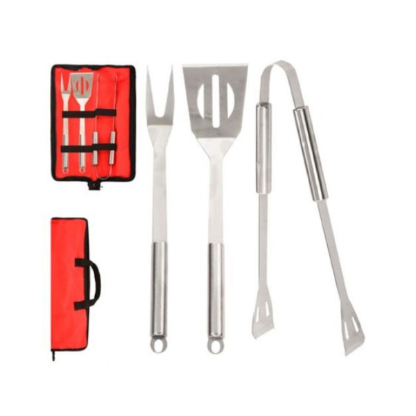 51793 Барбекю-набір в чохлі (виделка, лопатка, щипці) , MH-0915