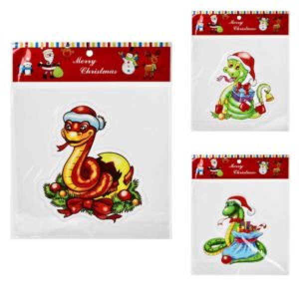 256221 Наклейка на вікна "Snakes" 16*14см M50096