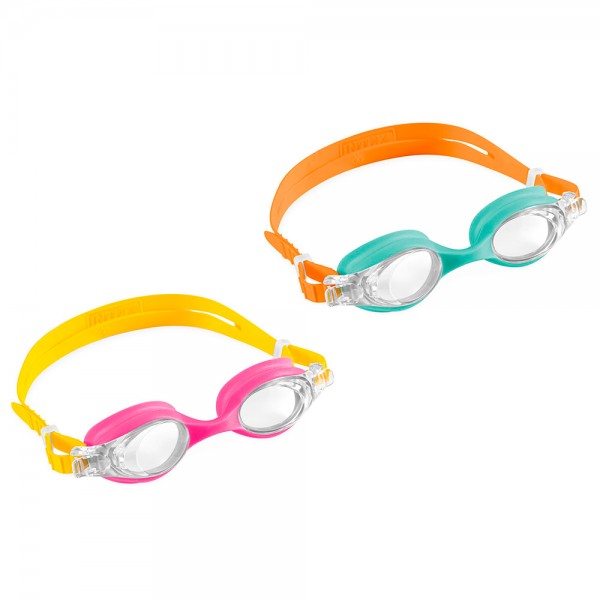 247175 Окуляри для плавання 55694 (12шт) лінзи - полікарбонат, регульований ремінець, вік 3-8 років, 2 кольори,