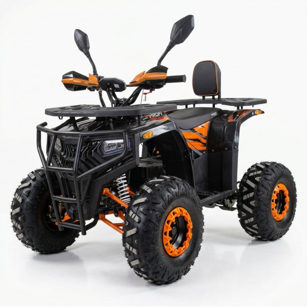 251170 Квадроцикл ATV007-2-7 мотор 1500W,акум.60V20AH, BLUETOOTH,3 швидкості,LED,до82 кг,чорно-помаранчевий