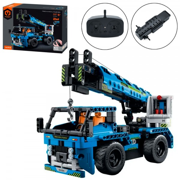 248240 Конструктор 8024 радіок2,4G, 2в1 (кран, цистерна), 32-12-14см, 401дет, на бат-ці, в кор., 35-27-7см