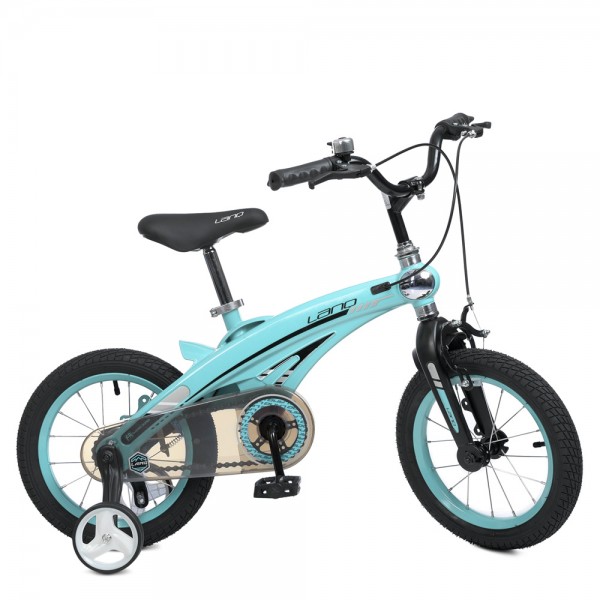 125194 Велосипед дитячий 14д. WLN1439D-T-1 Projective, SKD 85, магнієва рама, дод.кол., блакитний.
