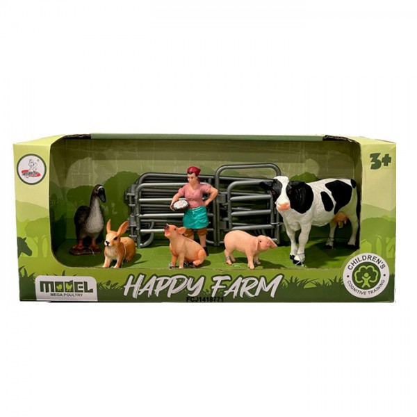 242810 Ферма XTY-810 тварини 4 шт., птах, фігурка, паркан, кор., 31-13-10 см.