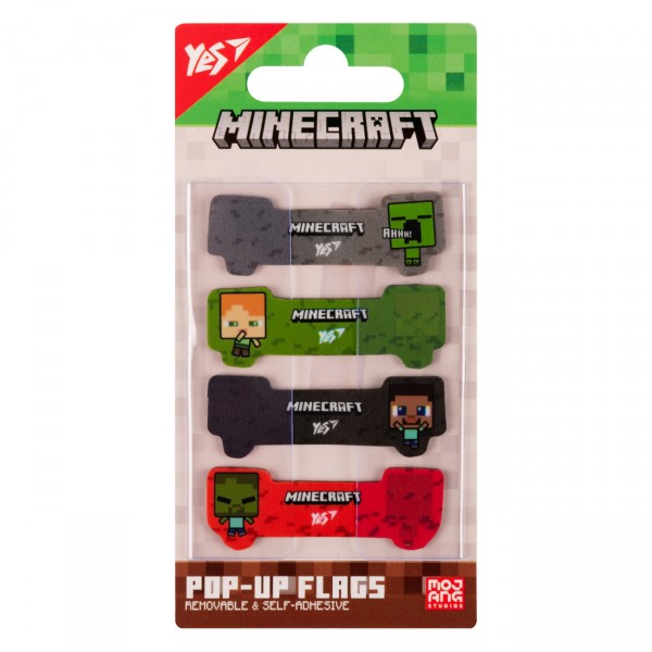 215521 Закладки Pop-up Yes "Minecraft", пластик, 80 шт