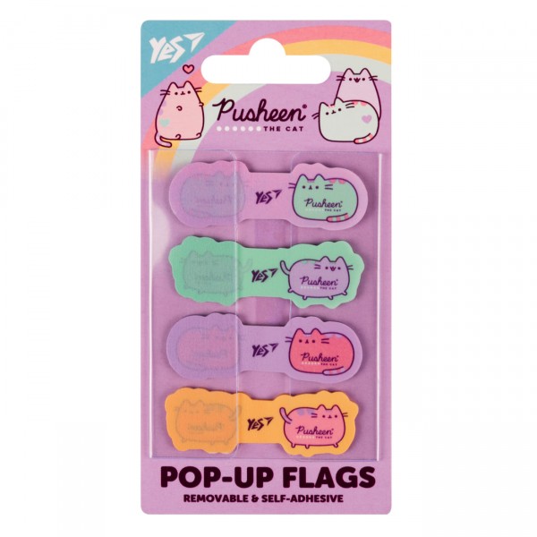 215522 Закладки Pop-up Yes "Pusheen", пластик, 80 шт.