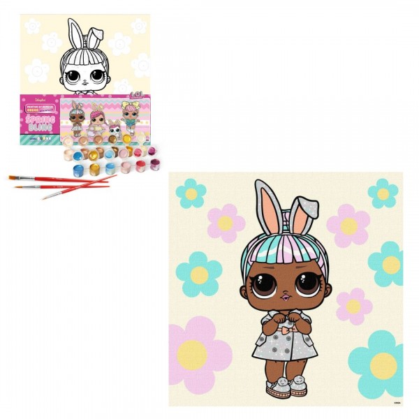 222643 Набір для розпису по номерах для дітей "L.O.L. Surprise! Spring Bling Carats" 40х40см