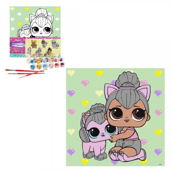 222649 Набір для розпису по номерах для дітей "L.O.L. Surprise! TroopSurprise Kitty Queen With Kitty Kitty"