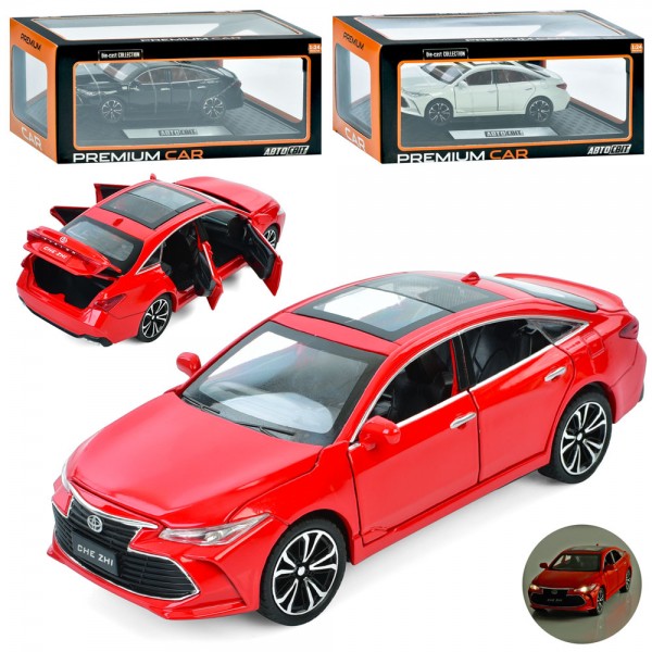 233202 Машина AP-2072 АвтоСвіт,1:24,мет.,інерц.,відчин. двері/капот/багажник,3кольори,муз.,світло,бат.,кор.
