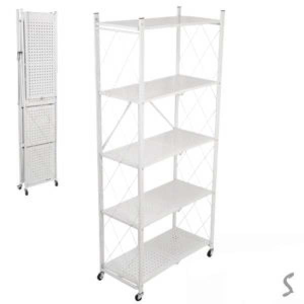 223718 Етажерка на колесах "Loft" 5яр 71*33*156см., R100106-W