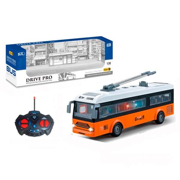 259696 Тролейбус BJL047 радіокер 28-8-в10,5см, 1:30, світло, на бат-ці, в коробці, 39-13,5-9см