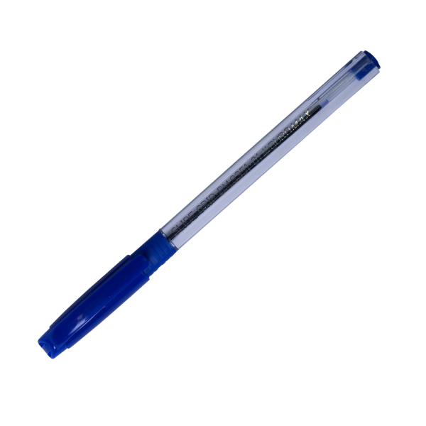 125208 Ручка масляна SlideGrip, синя (з гум. грипом) 