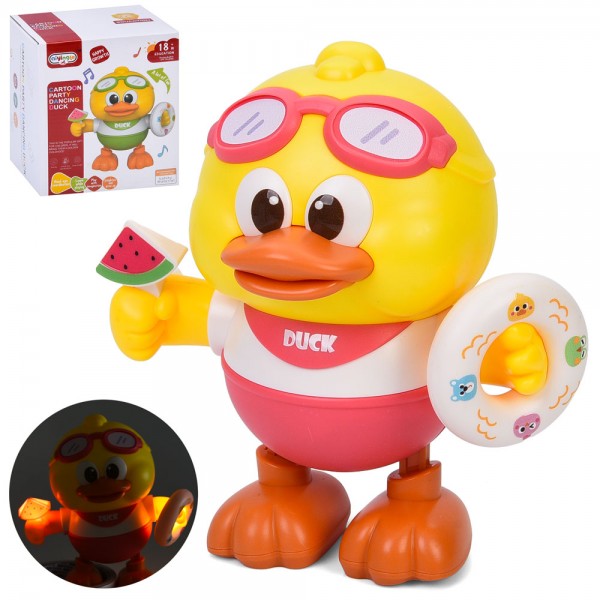 247913 Музична іграшка 368-119Bкачка/каченя,17см,музика, світло, танцює, в кор-ці, 14-17-11,5см