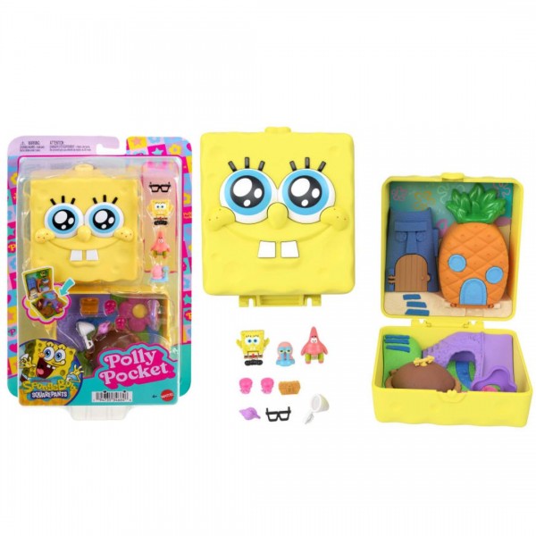 248885 Набір Polly Pocket з мікрофігурками за мотивами м/с "Губка Боб Квадратні Штани"