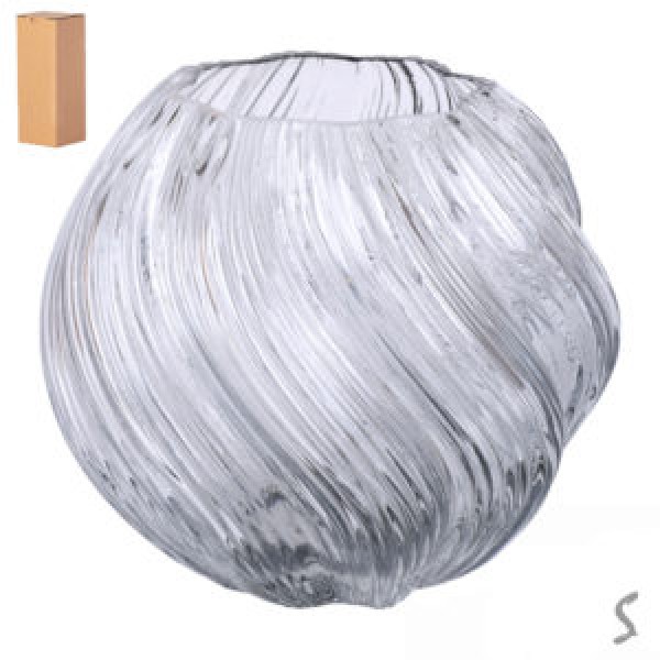 255571 Ваза скляна "Eleanor" 16*16см R35274-BL