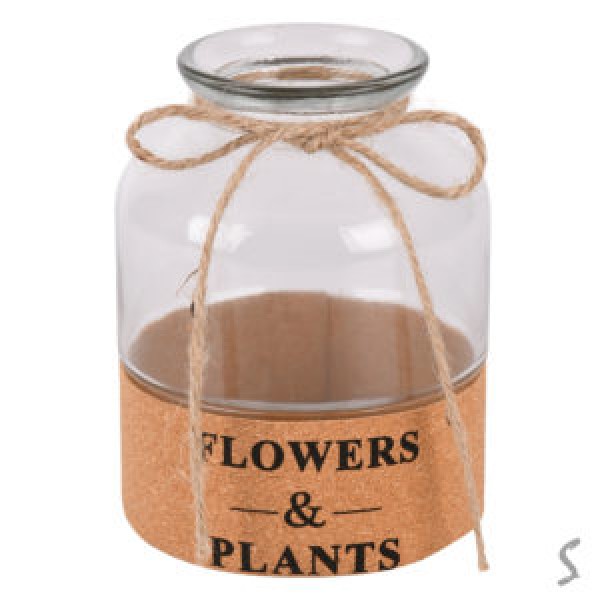 255577 Ваза скляна "Flowers&Plants" 7*15см R35673-W
