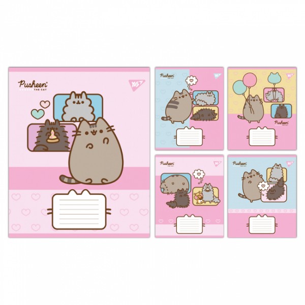 226085 А5/12 кл. Yes Pusheen Funny, зошит учнівський шкільний