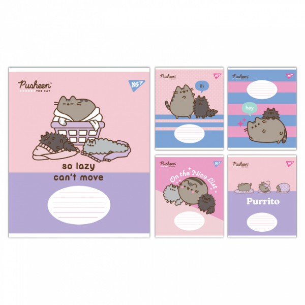 226086 А5/12 кл. Yes Pusheen The Cat, зошит учнівський шкільний