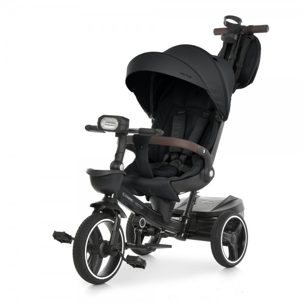 248946 Велосипед El Camino VECTOR ME 1162-1 Night Black 3 кол. PU (12/10), поворот сид.,гальма,сумка,чорний