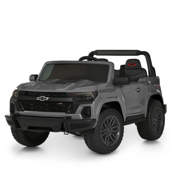 245806 Джип M 6290EBLR-11(24V) 2,4G радіок, 1*24V7AH, 4*45W, EVA, BLUETOOTH, музика, світло, шкіра, сірий