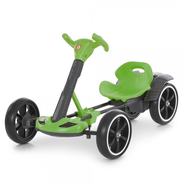 245810 Електрокарт M 6072EBR-5 радіок2,4G, 1мотори35W, 1акум6V4AH, EVA, BLUETOOTH, музика, світло, зелений