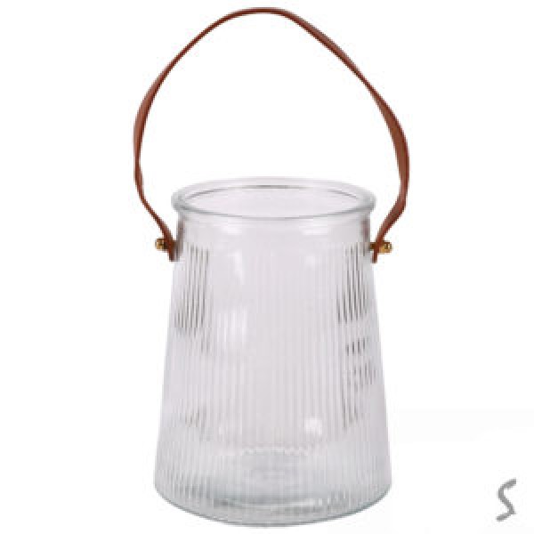 253885 Ваза скляна 16*10см., R35656-W
