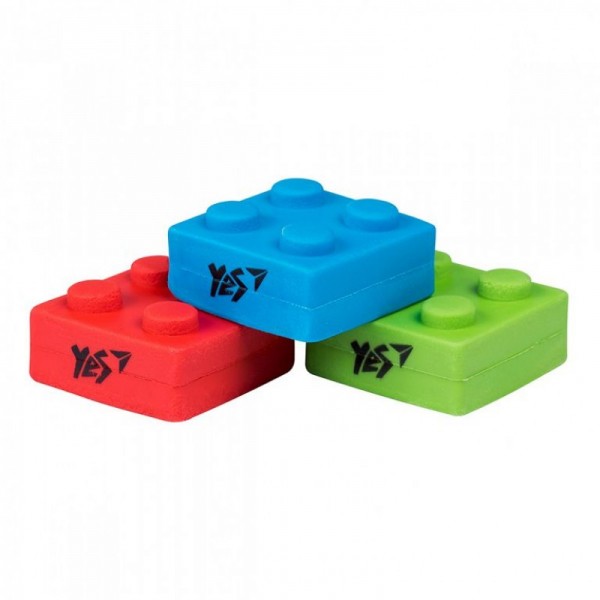 127853 Ластик фігурний YES "Blocks", 3 кол./уп. 
