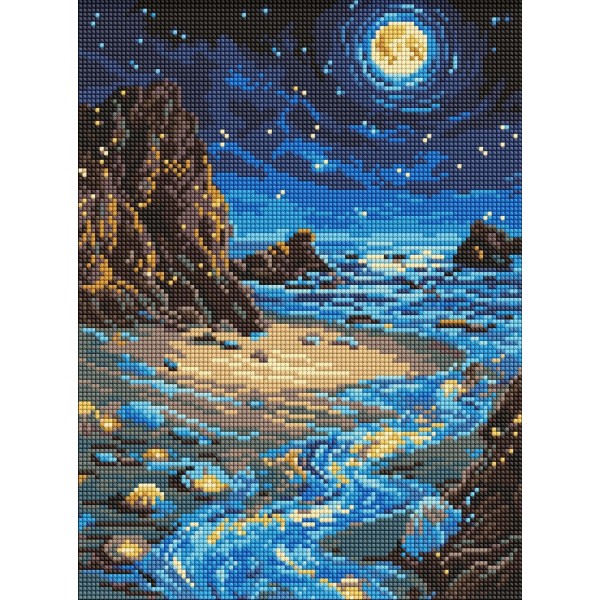 229566 Набір з алмазною мозаїкою "Сяючий берег" 30х40см