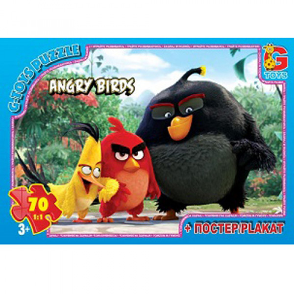 25487 Пазли із серії "Angry Birds", 70 елементів B001027 ТМ "G-Toys"