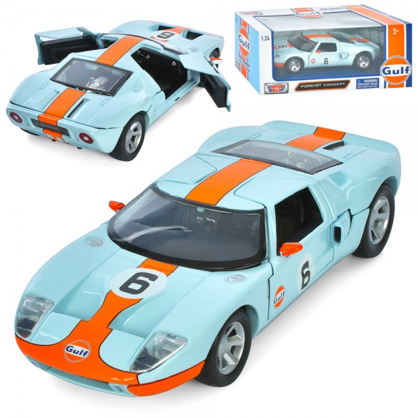 158242 Машина 79641 1:24, Ford GT, мет., відчин. двері, гумові колеса, кор., 24,5-10,5-11 см.