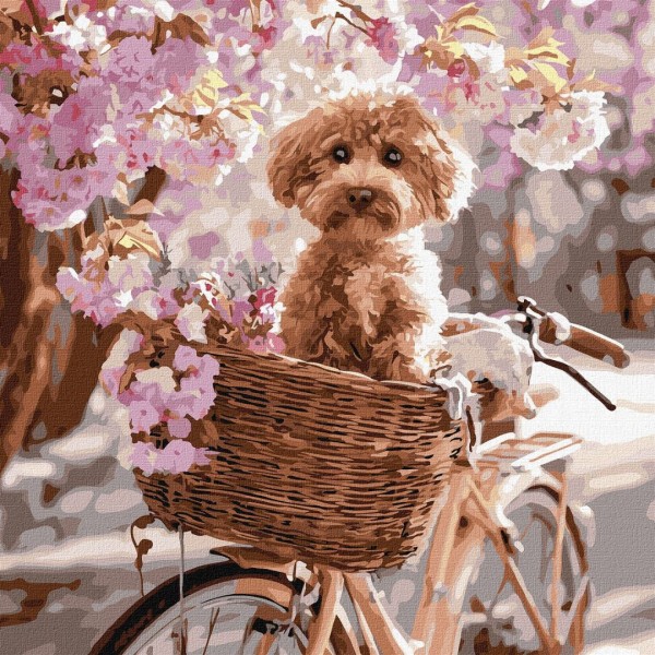 249237 Набір для розпису по номерах "Квіткова поїздка" 40х40см